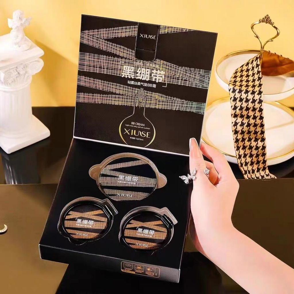 (ซื้อ1แถม2)Black bandage แป้งคุชชั่น BB cream คุชชั่นรองพื้น แป้งคุชชั่น คูชันรองพื้นกันน้ำ กันเหงื่