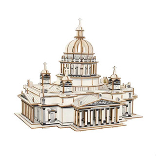 &gt;&gt;พร้อมส่ง&lt;&lt;จิ๊กซอว์ไม้ 3 มิติ โบสถ์รัสเซีย Isakiev Cathedral 3D Wooden Puzzles