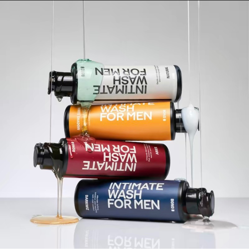Bond Men's Intimate Wash ขนาดใหม่ล่าสุด 130 ml. (สูตรอุ่น/เย็น/อ่อนโยน/ธรรมชาติ)