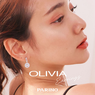 Olivia Earrings ต่างหูเพชร CZ เหมาะสำหรับผิวแพ้ง่าย ตัวเรือนเงิน ต่างหูออกงาน