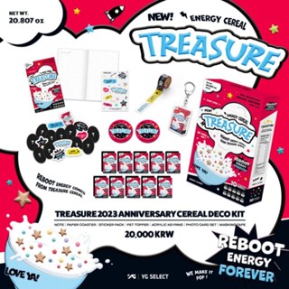 (พร้อมส่ง) TREASURE 2023 ANNIVERSARY CEREAL DECO KIT