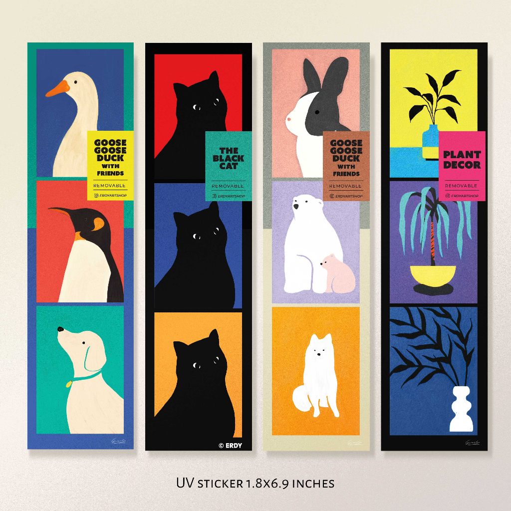 สติกเกอร์ ที่คั่น | 4 collections illustrated by Erdy