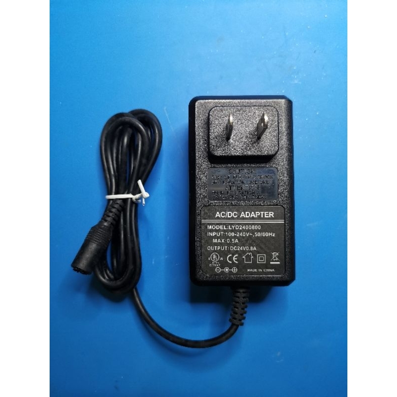 อะแดปเตอร์ Adapter LYD2400800 (24VDC, 0.8A) หัวตัวผู้ขนาด 5.5mm.