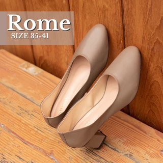 รองเท้า รุ่น ROME (Rosieshoes)เท้าอวบเท้ากว้างบวกเพิ่ม1ไซส์รองเท้าพยาบาล ใส่ทำงาน สวย