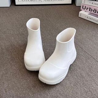 Rainy Boots บูทกันฝน บูทยางหน้าฝน สีขาว เกาหลี