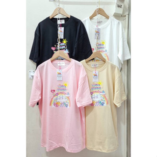 💓เสื้อยืดoversize ลาย Carebears 40ปี wonderland น่ารักกกมากก 🎀งานสกรีนDFT ป้ายit’s May Day ผ้า cotton 100%cl