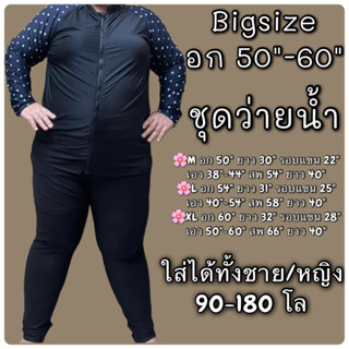 ชุดว่ายน้ำคนอ้วน Bigsize  น้ำหนักเหมาะใส่ 90-180 กิโล