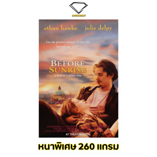 💎Intelligent | โปสเตอร์ Before Sunrise | ขนาด 21x31 นิ้ว | x 1 แผ่น โปสเตอร์หนัง ภาพยนตร์ อ้อนตะวันให้หยุด เพื่อสองเรา