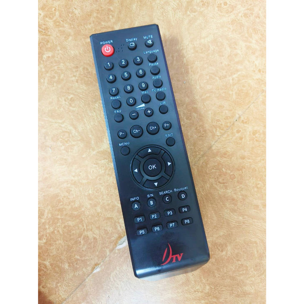 รีโมทกล่อง DTV กล่องสีดำ (ใช้ได้4รุ่น KE-10,กล่องดีคุ้ม,กล่องดีคุ้มพลัส,DTV HD กล่องดีทีวี เอชดี)