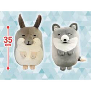 ぶちゃかわぬいぐるみBIG Nihon Auto Toy Bucha-kawa Chinchilla Tibetan ตุ๊กตา ชินชิล่า เพื่อน จิ้งจอก ทิเบต เนื้อ มาชเมลโล่ หายาก