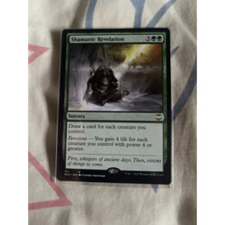 การ์ด MTG Shamanic Revelation Green Magic the gathering EDH รุ่น NCC สภาพ Nm