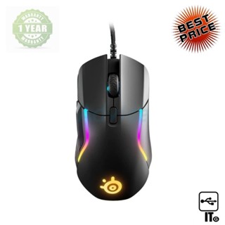 MOUSE STEELSERIES RIVAL 5 BLACK ประกัน 1Y เมาส์เกมมิ่ง เมาส์เล่นเกม เมาส์