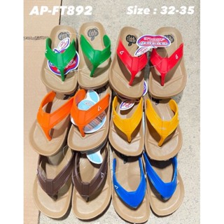 รองเท้าแตะหูหนีบยี่ห้อappleรุ่นAP-FT8292size28-35คละสี