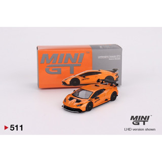 Mini Gt Lamborghini Huracán STO Arancio Borealis No.511 มินิจีที รถเหล็ก รถของเล่น