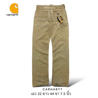 Carhartt กางเกงขายาวทรงกระบอก มือสอง แบรนด์แท้ เอว 32