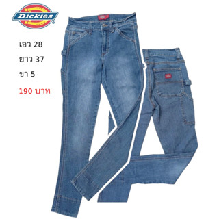 Dickies Girl มือสอง กางเกงขายาวกระบอกเล็กสำหรับผู้หญิง size 28