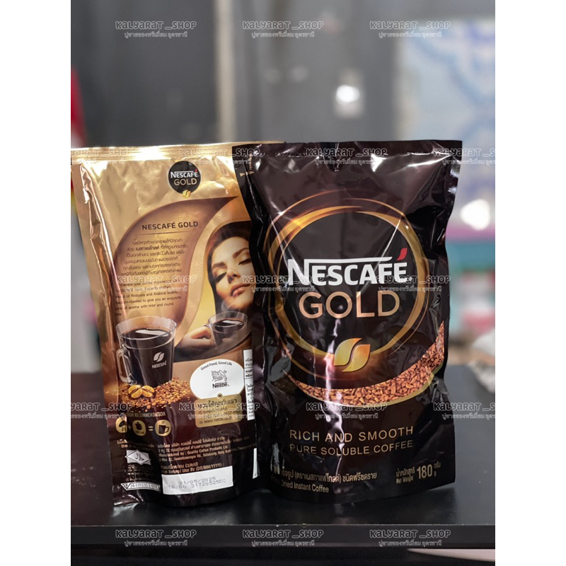 เนสกาแฟ โกลด์ กาแฟสำเร็จรูป ฟรีซดราย  180 กรัม / Nescafe Gold Coffee Freeze Dry 180 g
