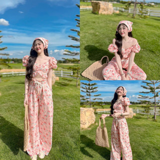 ARIEL SET 3 ชิ้น 🧜‍♀️เสื้อ กางเกง ผ้าโพกหัว