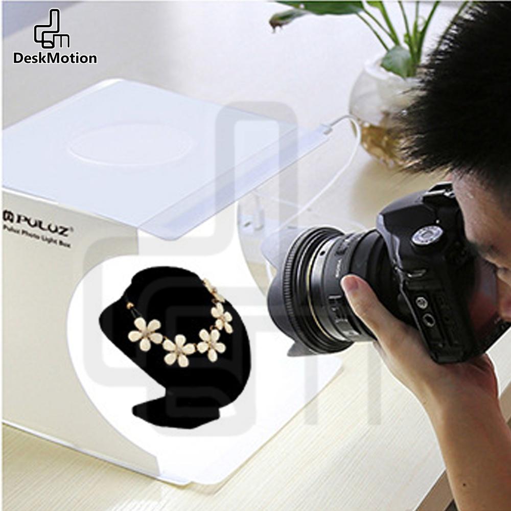 กล่องสตูดิโอถ่ายภาพ มี LED ในตัว พร้อมพื้นหลัง 6 สี  Light Box Studio แบบพับเก็บ ขนาดพกพา สามารถกันน้ำได้ กล่องถ่ายรูป - รูปที่ 2