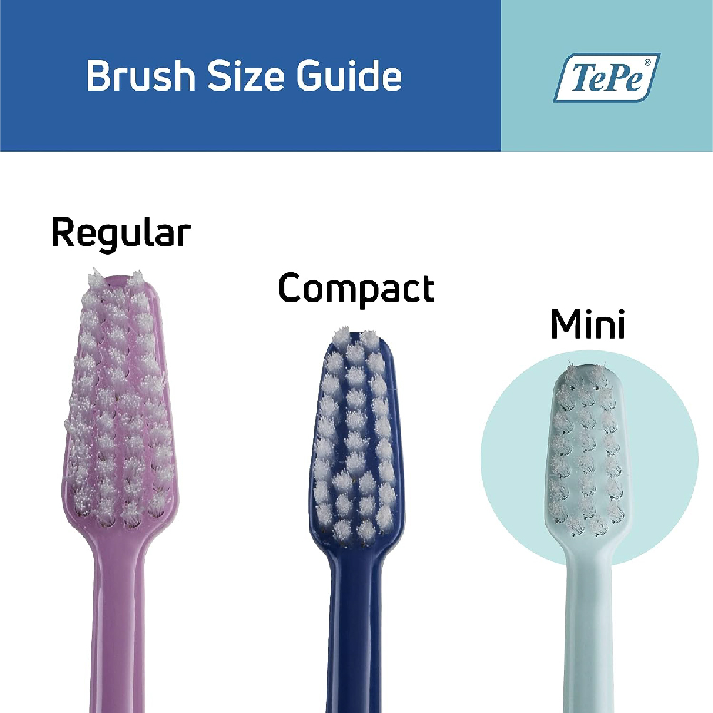 TePe Mini Extrasoft แปรงสีฟันเด็กขนนุ่มพิเศษ สำหรับเด็กอายุ 0-3 ปี เทเป้ มินิ เอ็กซ์ตร้าซอฟท์ 3 ชิ้น คละสี/ลาย by Dennex