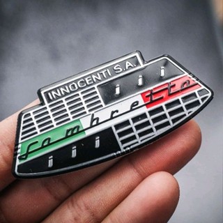 ฮิต!! เพลท ปั้มนูน Innocenti สำหรับ Lambretta X300 X200 สวยค…