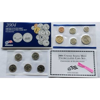 ชุดเหรียญ USA  Mint Set 11 เหรียญ ปี 2004 -P