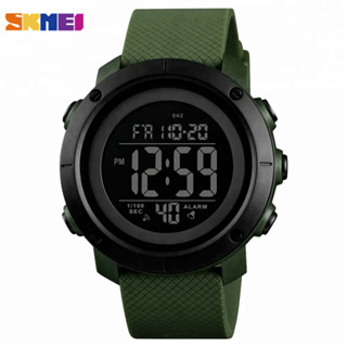 SKMEI 1426 นาฬิกาข้อมือดิจิทัล LED กันน้ำ สีเขียว หน้าปัดดำ ของแท้ 💯
