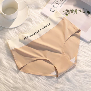 สินค้าพร้อมส่งจากไทย💥LoveIs Bra💥 (TL-N799) กางเกงในไร้ขอบแฟชั่นเกาหลี ขอบเอวแต่งลายสกรีนอักษร
