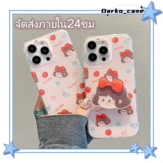 🎈จัดส่งภายใน24ชม🎈เคส for iPhone 11 14 Pro Max Case for iPhone 12 13 ป้องกันการตก การป้องกัน พร้อมขาตั้ง การ์ตูน หวานสวย