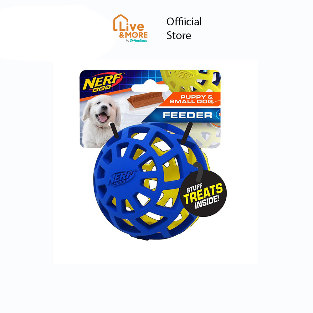 Nerf Dog เนิร์ฟด็อก Puppy Exo Ball (3.75 in) เนิร์ฟด็อก ของเล่นสำหรับลูกสุนัข ขนาด 3.75 นิ้ว
