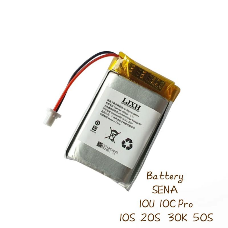 SENA 10U 10C 10Pro 10S 20S 50S 30K 1500mAh แบตเตอรี่ Bluetooth หมวกกันน็อค