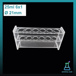 แท่นวางหลอดทดลอง ชั้นวางหลอด พลาสติกใส Test Tube Rack
