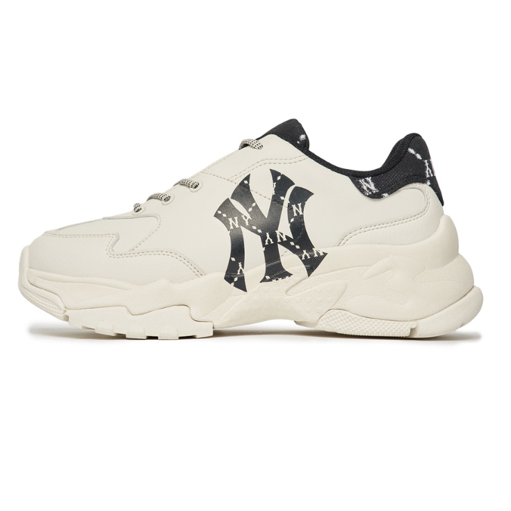 【ของแท้ 100%】MLB Chunky Dia Monogram รองเท้าผ้าใบ Unisex รุ่น  - สีดำ