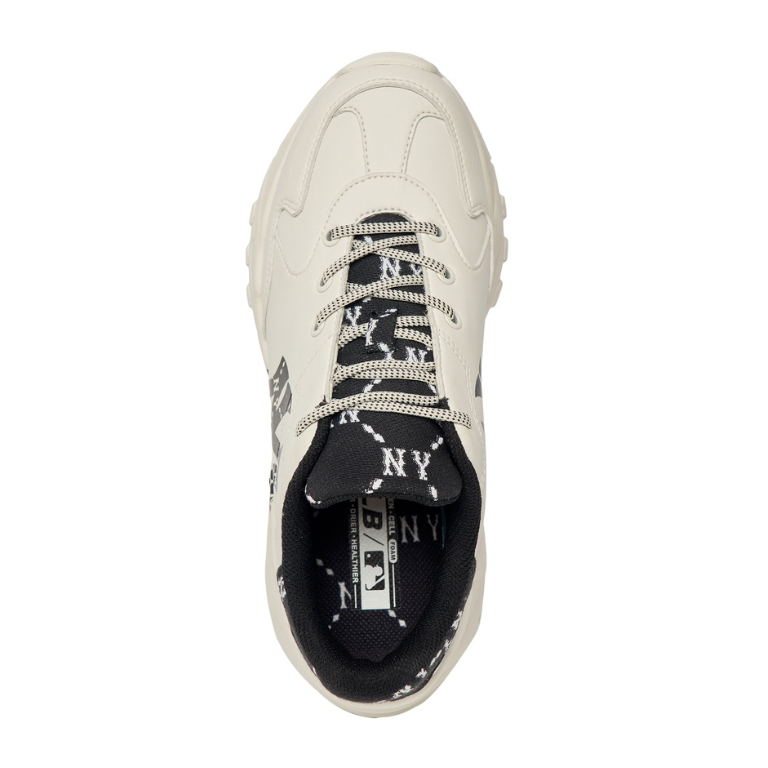 【ของแท้ 100%】MLB Chunky Dia Monogram รองเท้าผ้าใบ Unisex รุ่น  - สีดำ
