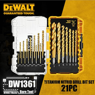 DeWalt DW1361 ดอกสว่าน 21 ดอก ไทเทเนียม หัวกลม