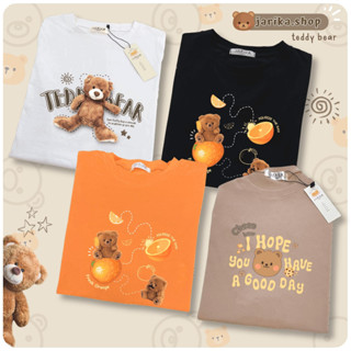 Jarikashop - เสื้อยืดลาย teddy bear ( งานป้าย.. Jarika ) ( จ180 )