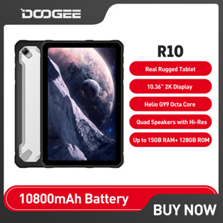 DOOGEE R10 Rugged Tablet, 10.4 ", 2K Display, Helio G99, Octa Core Processor, 15GB RAM + 128GB ROM, 10800mAh Battery