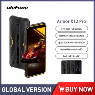 Ulefone Armor X12 Pro Rugged Smartphones 5.45 Inch 4GB+64GB 13MP Dual 4G VoLTE Cellphone 4860mAh 10W Fast Charge Android