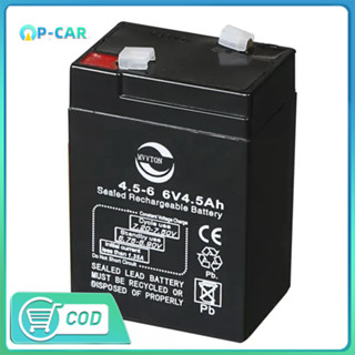 แบตเตอรี่ 6V 4.5AH/7AH /20Hr DELIGHT DL4V-5AH Black ชนิดแห้ง 6V 4.5AH/20HR VRLA Battery