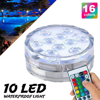 ไฟ RGB LED กันน้ำ IP68 ตกแต่งในสระว่ายน้ำ สำหรับงานปาร์ตี้ ไฟใต้น้ำสำหรับสระว่ายน้ำ SB