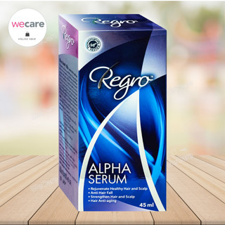 Regro Alpha Serum 45ml รีโกร อัลฟ่า ซีรั่ม ผลิตภัณฑ์บำรุงเส้นผม ลดผมร่วง