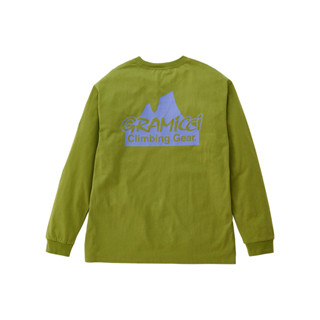 Gramicci เสื้อ รุ่น UNISEX CLIMBING GEAR L/S TEE PISTACHIO