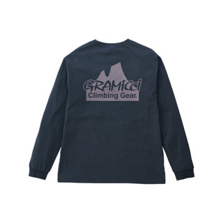 Gramicci เสื้อ รุ่น UNISEX CLIMBING GEAR L/S TEE VINTAGE BLACK