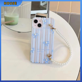 💲คูปองเคลม💲เคสไอโ case for iphone 11 12 ผีเสื้อพร้อมสร้อยมุก เคส 14 13 12 11 pro max ซิลิโคนเหลว ป้องกันการตก