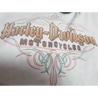 เสื้อยืด Harley Davidson ตอกปี2011 มือสอง2 แท้💯ไซต์XLสีขาว