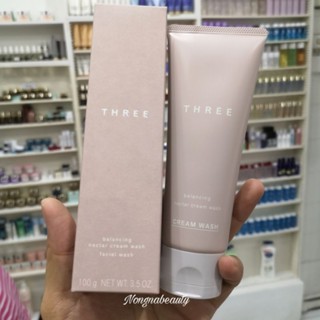 THREE Balancing Nectar Cream Wash 100ml. โฟมล้างหน้าเนื้อครีม