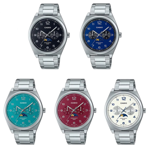 CASIO นาฬิกาข้อมือผู้ชาย สายสแตนเลส รุ่น MTP-M300D,MTP-M300D-1A,MTP-M300D-2A,MTP-M300D-3A,MTP-M300D-4A,MTP-M300D-7A