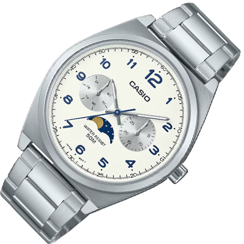CASIO นาฬิกาข้อมือผู้ชาย สายสแตนเลส รุ่น MTP-M300D,MTP-M300D-1A,MTP-M300D-2A,MTP-M300D-3A,MTP-M300D-4A,MTP-M300D-7A