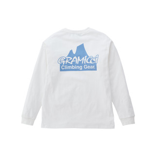 Gramicci เสื้อ รุ่น UNISEX CLIMBING GEAR L/S TEE WHITE