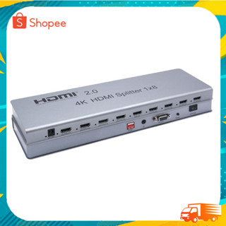 HDMI Splitter 8 Port 2.0 แยก8พอร์ตhdmi splitter 1 ออก 8ออกhdmi 2.0 hdcp2.2